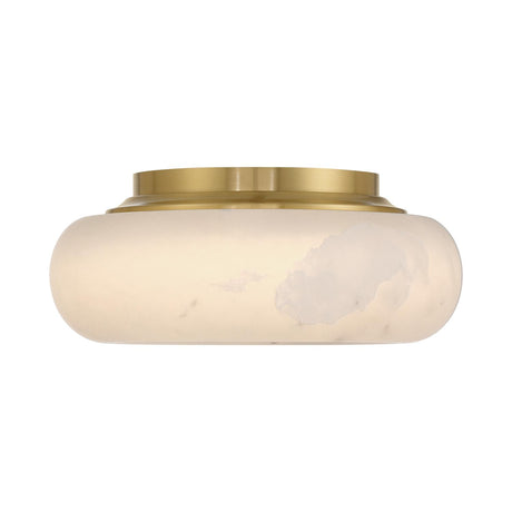 Crystorama Acme 11.75'' Integrated LED Aged Brass Flush Mount