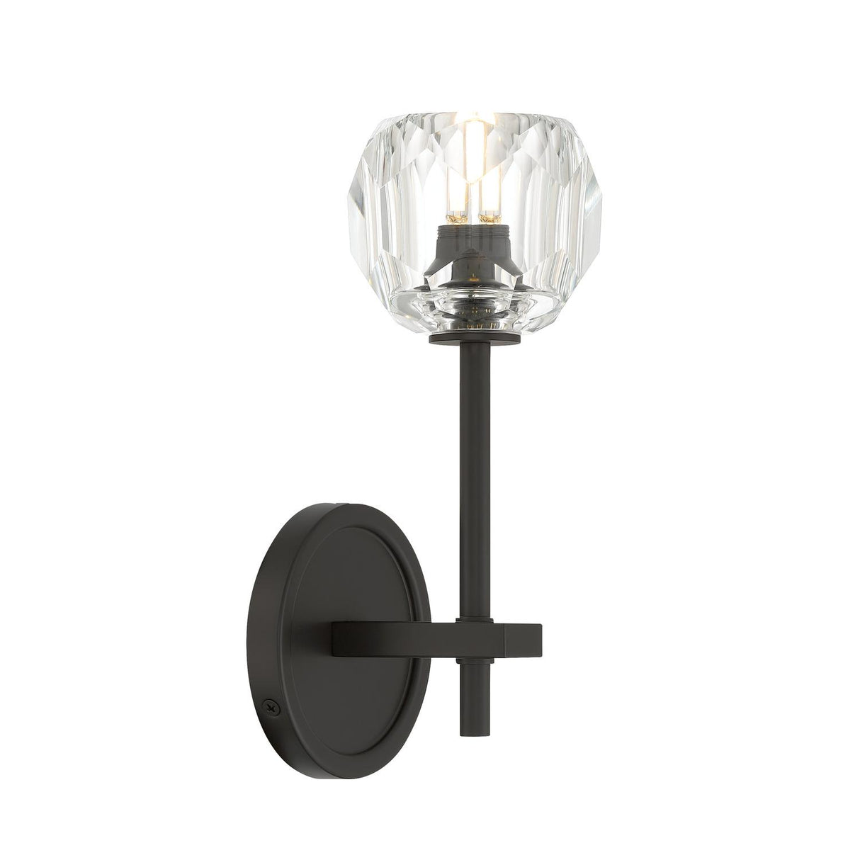 Crystorama Aragon 4.5'' LED Matte Black Sconce