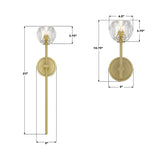 Crystorama Aragon 4.5'' LED Soft Brass Sconce
