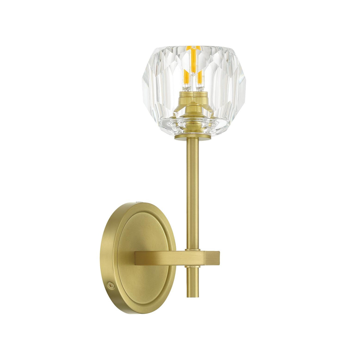 Crystorama Aragon 4.5'' LED Soft Brass Sconce