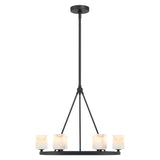 Crystorama Aragon 22.75'' LED Matte Black Chandelier