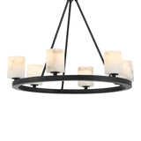 Crystorama Aragon 22.75'' LED Matte Black Chandelier