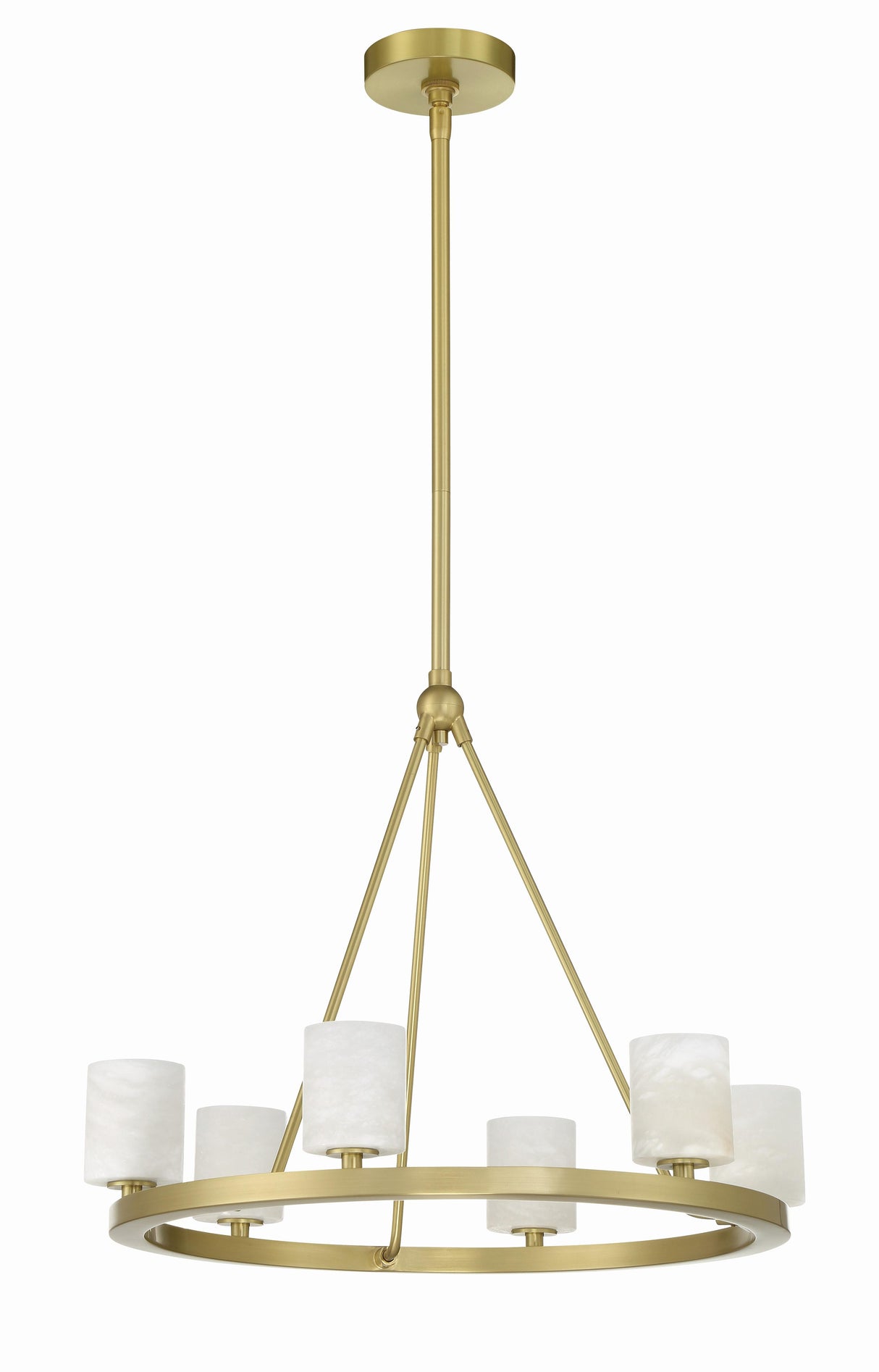 Crystorama Aragon 22.75'' LED Soft Brass Chandelier