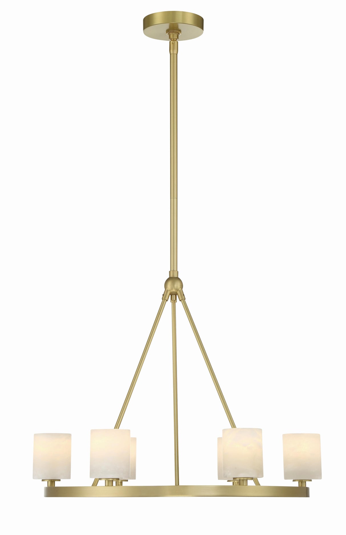Crystorama Aragon 22.75'' LED Soft Brass Chandelier