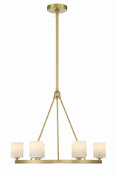 Crystorama Aragon 22.75'' LED Soft Brass Chandelier
