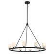 Crystorama Aragon 34.75'' LED Matte Black Chandelier