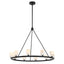 Crystorama Aragon 34.75'' LED Matte Black Chandelier