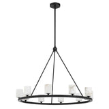 Crystorama Aragon 34.75'' LED Matte Black Chandelier