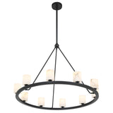 Crystorama Aragon 34.75'' LED Matte Black Chandelier