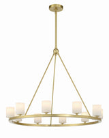 Crystorama Aragon 34.75'' LED Soft Brass Chandelier