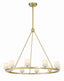 Crystorama Aragon 34.75'' LED Soft Brass Chandelier