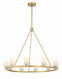 Crystorama Aragon 34.75'' LED Soft Brass Chandelier