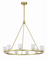 Crystorama Aragon 34.75'' LED Soft Brass Chandelier