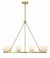 Crystorama Aragon 34.75'' LED Soft Brass Chandelier