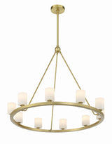 Crystorama Aragon 34.75'' LED Soft Brass Chandelier