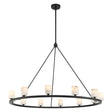 Crystorama Aragon 46.75'' LED Matte Black Chandelier