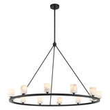 Crystorama Aragon 46.75'' LED Matte Black Chandelier