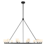 Crystorama Aragon 46.75'' LED Matte Black Chandelier