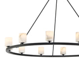 Crystorama Aragon 46.75'' LED Matte Black Chandelier