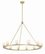 Crystorama Aragon 46.75'' LED Soft Brass Chandelier