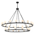 Crystorama Aragon 58.75'' LED Matte Black Chandelier