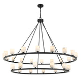 Crystorama Aragon 58.75'' LED Matte Black Chandelier