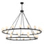 Crystorama Aragon 58.75'' LED Matte Black Chandelier