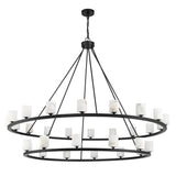 Crystorama Aragon 58.75'' LED Matte Black Chandelier