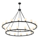 Crystorama Aragon 58.75'' LED Matte Black Chandelier
