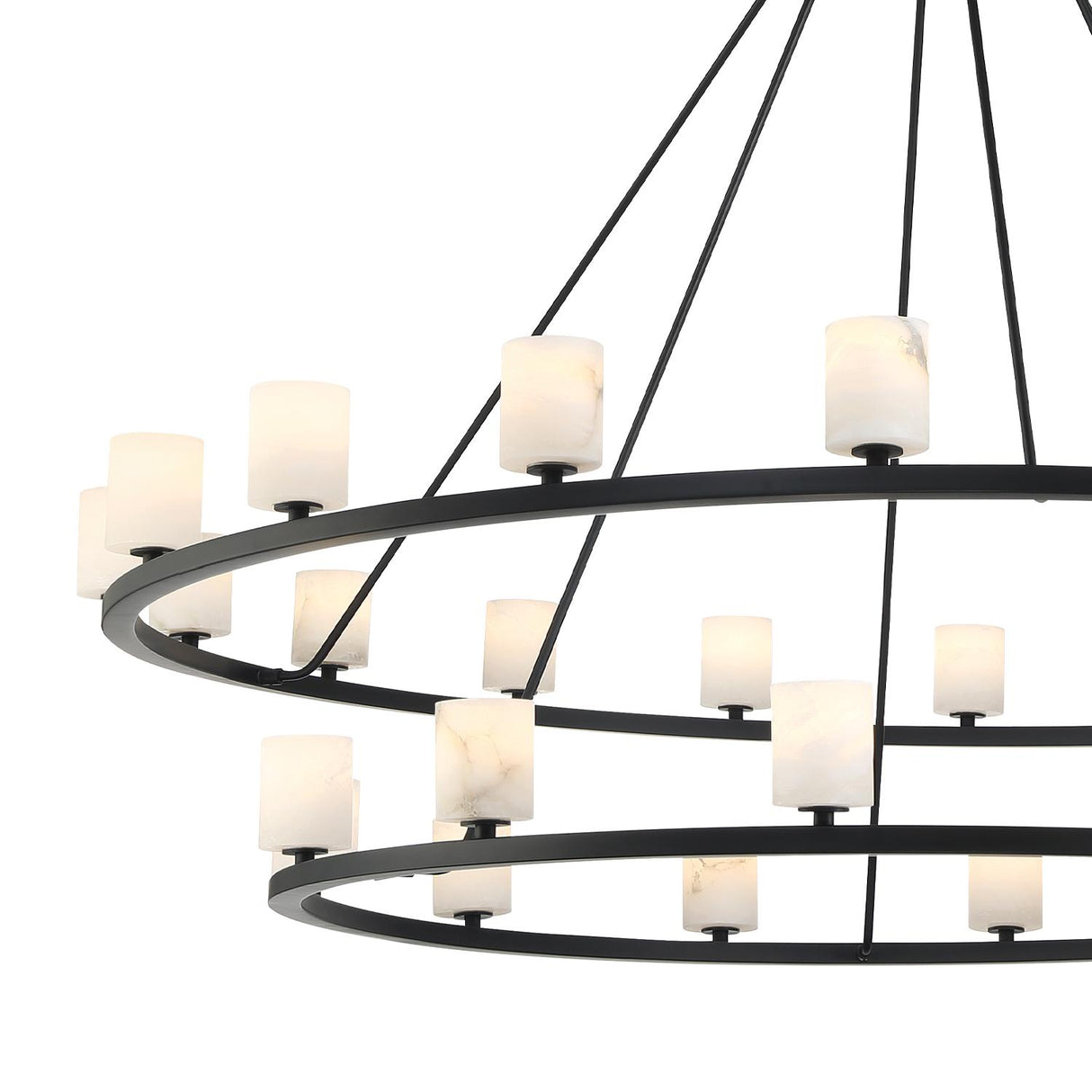 Crystorama Aragon 58.75'' LED Matte Black Chandelier
