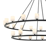 Crystorama Aragon 58.75'' LED Matte Black Chandelier