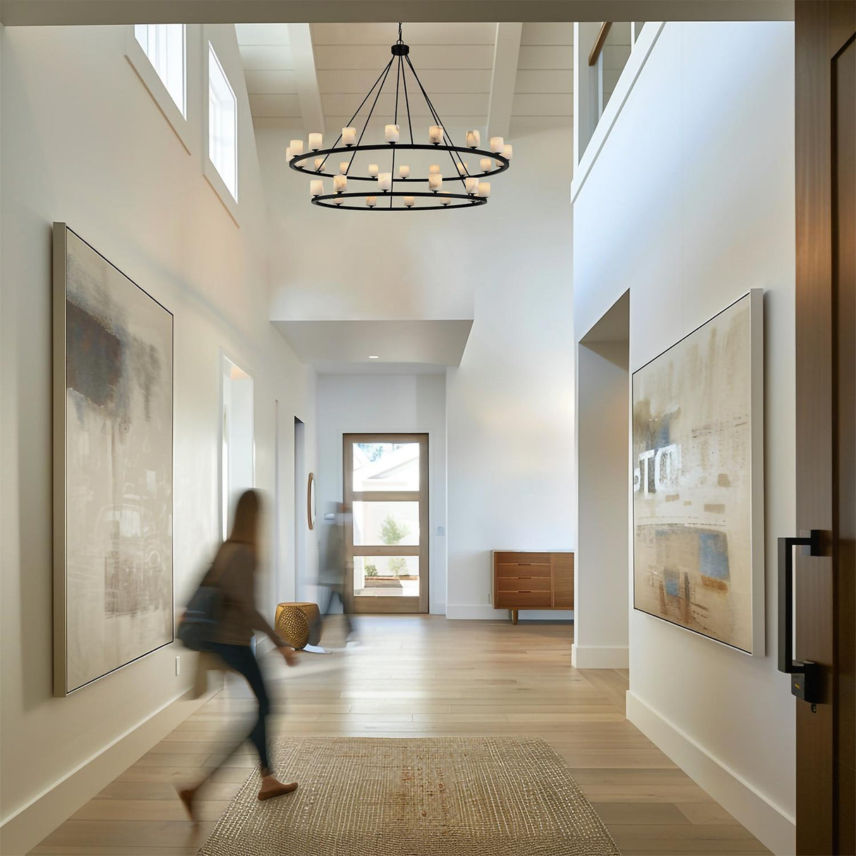 Crystorama Aragon 58.75'' LED Matte Black Chandelier