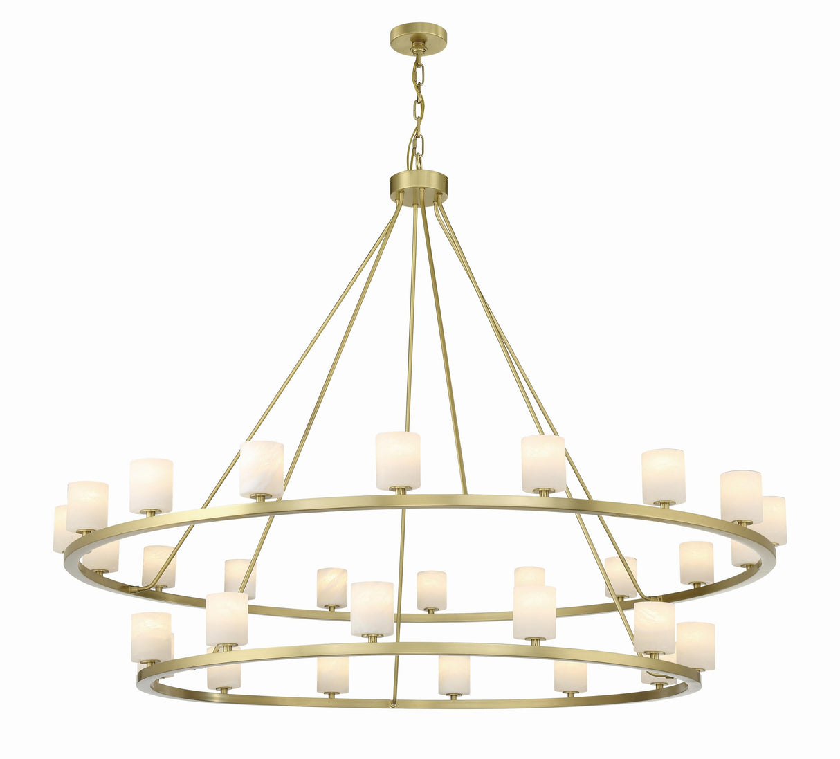 Crystorama Aragon 58.75'' LED Soft Brass Chandelier