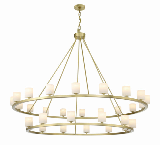 Crystorama Aragon 58.75'' LED Soft Brass Chandelier