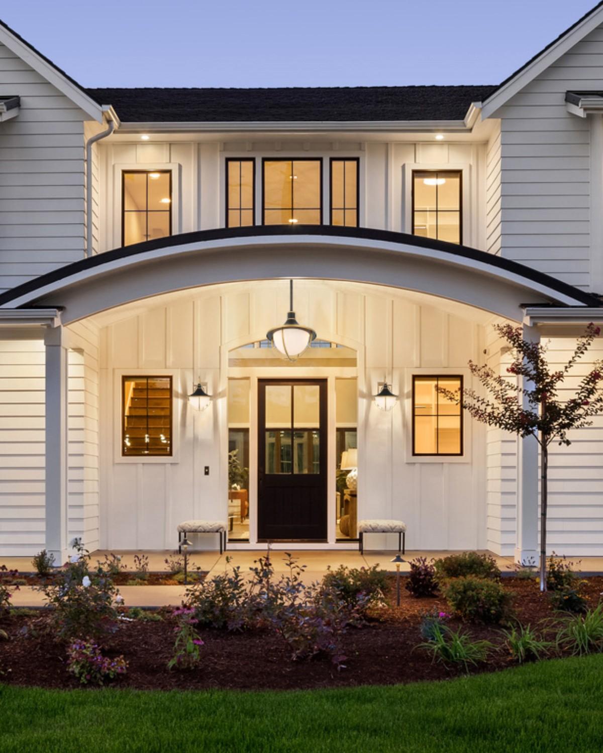 Crystorama Atlas 13.5'' Matte Black + Textured Gold Outdoor Sconce