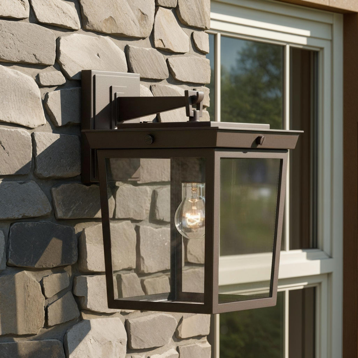 Crystorama Belmont 9.5'' Twilight Bronze Outdoor Sconce