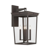Crystorama Belmont 14'' Twilight Bronze Outdoor Sconce