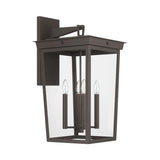 Crystorama Belmont 14'' Twilight Bronze Outdoor Sconce