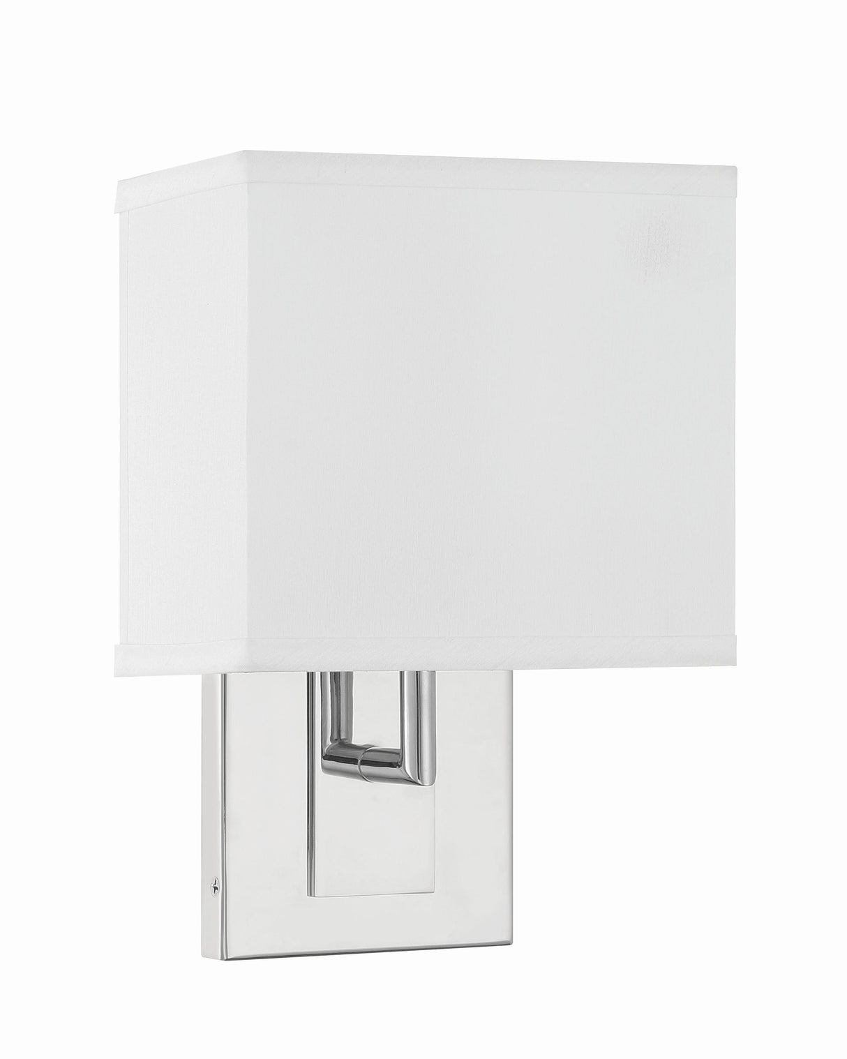Crystorama Brent 7'' Polished Nickel Sconce