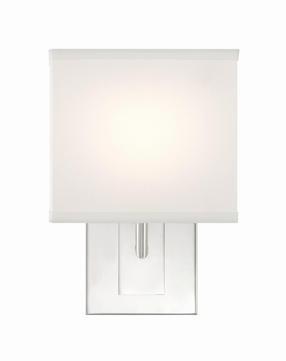 Crystorama Brent 7'' Polished Nickel Sconce