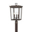 Crystorama Belmont 12'' Twilight Bronze Outdoor Post