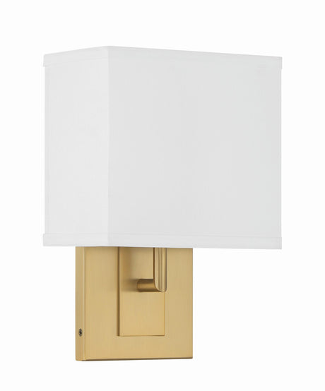 Crystorama Brent 7'' Vibrant Gold Sconce
