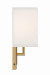 Crystorama Brent 7'' Vibrant Gold Sconce