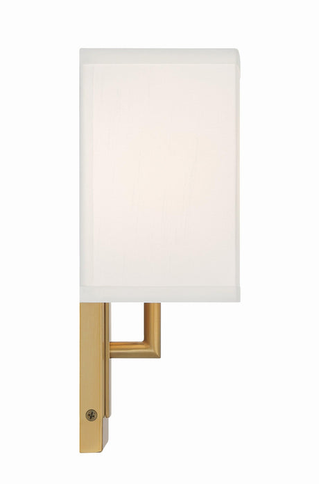 Crystorama Brent 7'' Vibrant Gold Sconce