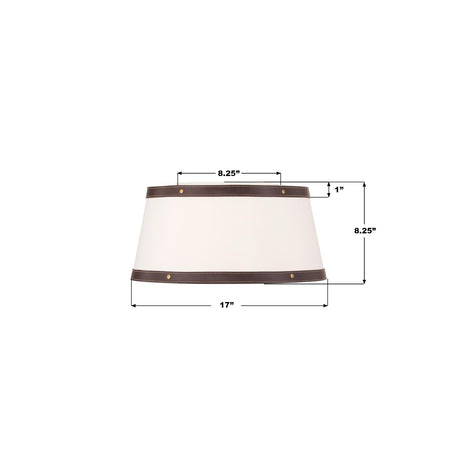 Crystorama Libby Langdon Callahan 17'' Luxe Gold Flush Mount