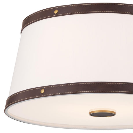Crystorama Libby Langdon Callahan 17'' Luxe Gold Flush Mount