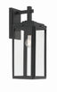 Crystorama Byron 6.5'' Matte Black Outdoor Sconce