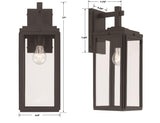 Crystorama Byron 6.5'' Matte Black Outdoor Sconce