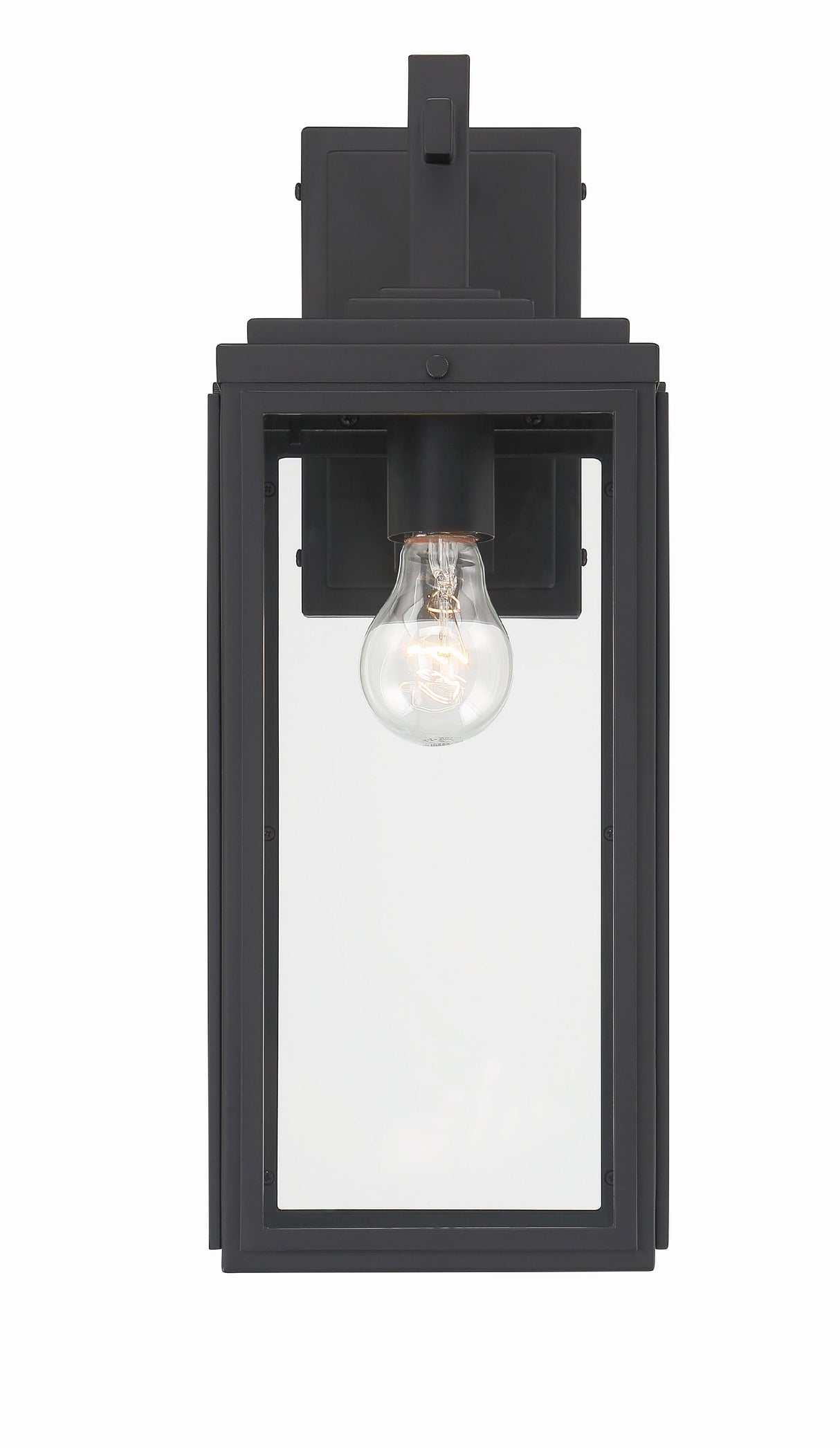 Crystorama Byron 6.5'' Matte Black Outdoor Sconce