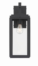 Crystorama Byron 6.5'' Matte Black Outdoor Sconce